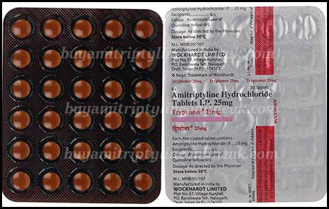 Tryptomer 25 mg tablets blister